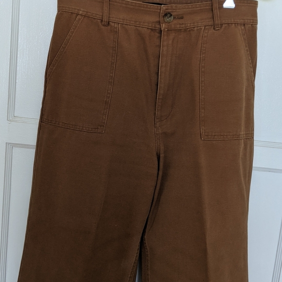 FRYE Women Nadia Wide Leg Pants Sz 28 X 27 Nutmeg - Picture 2 of 5